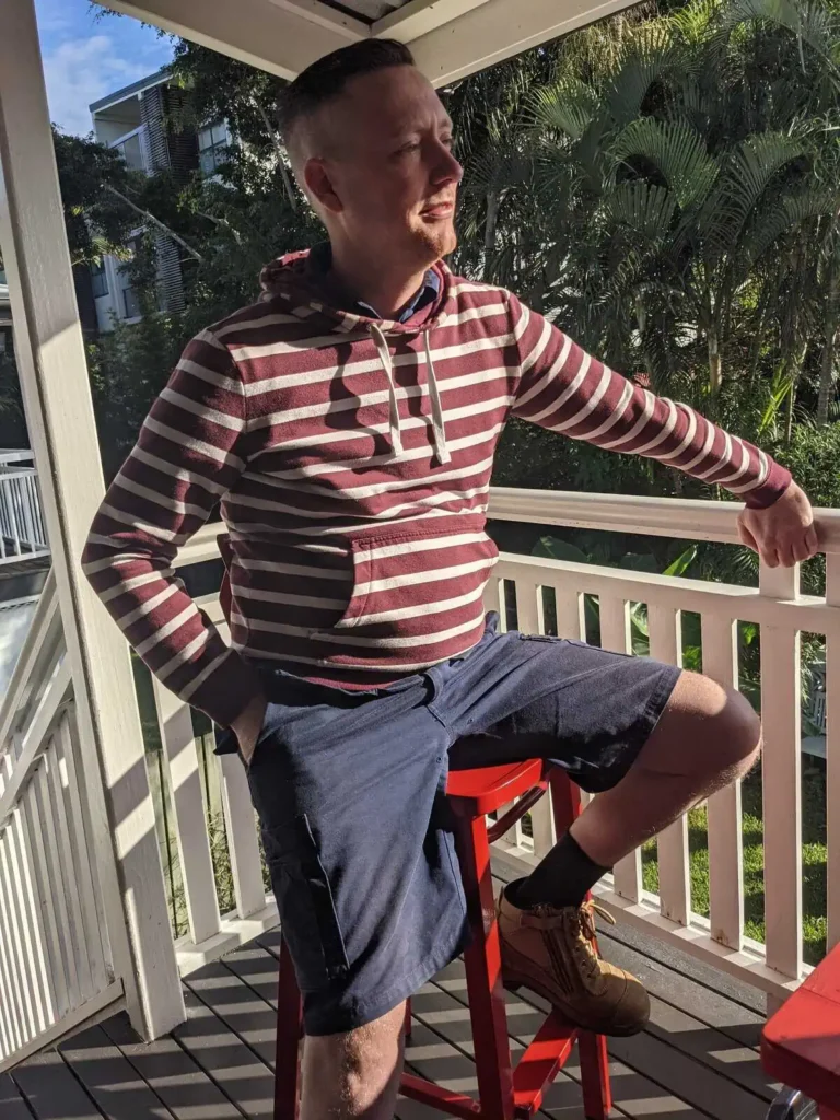 Thomas on the deck