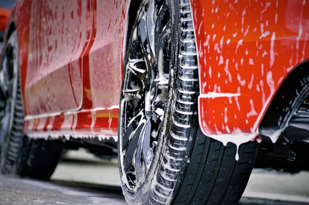car washed by car detailer